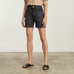 NWT Everlane Black Way High Jean Shorts